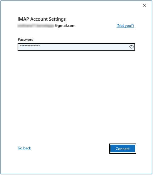 Enter the Password of your Gmail account 