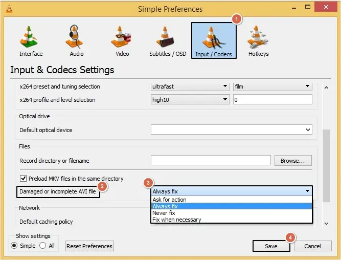 choose the Always fix option