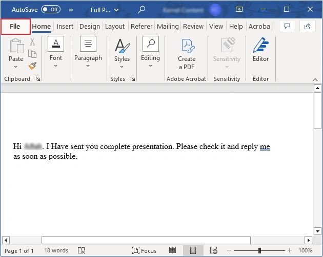 click file