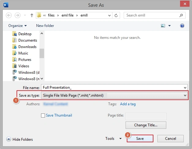 select single file web page