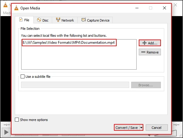 Add MP4 video files