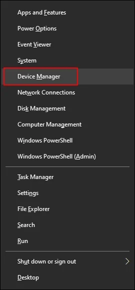 Select Device Manager