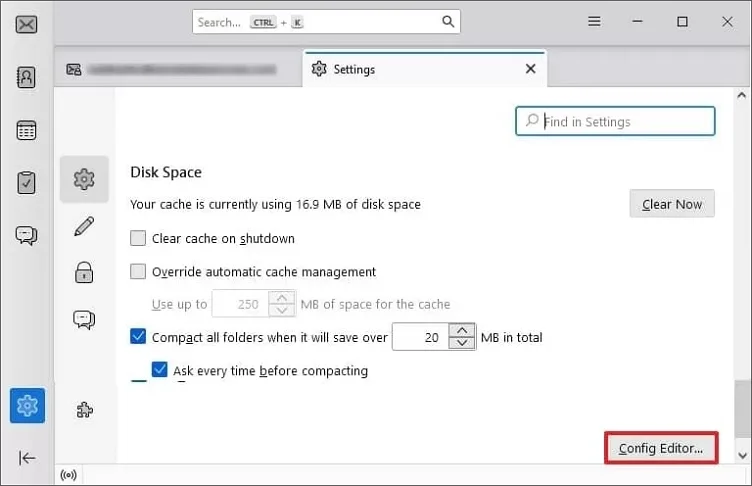 find Config Editor