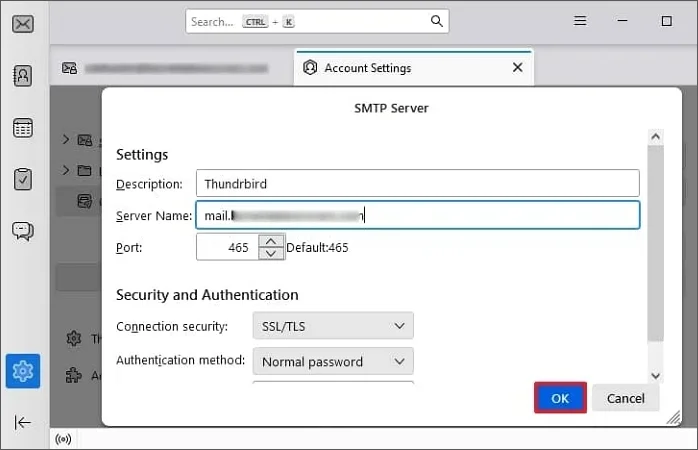 Authentication settings